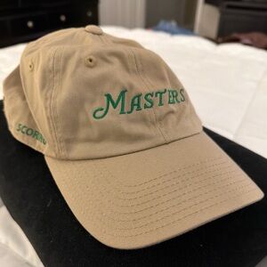 Masters Augusta Golf Scoring Employee Baseball Cap Hat Rare Adjustable